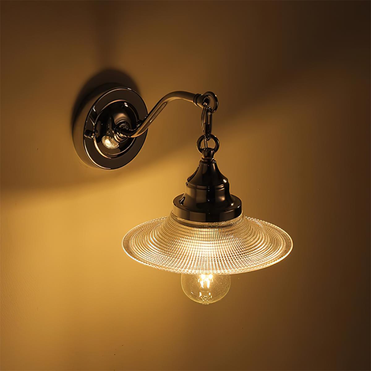 Perivo wandlamp van gepolijst chroom
