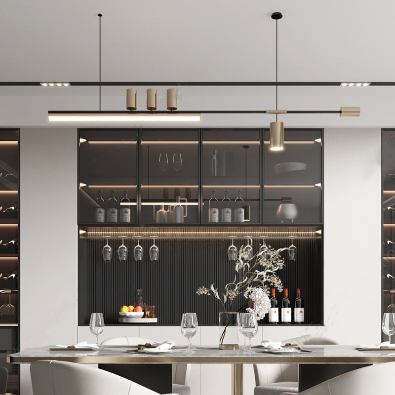 Edge Industriele LED Hanglamp Metaal Acryl Woonkamer Eettafel