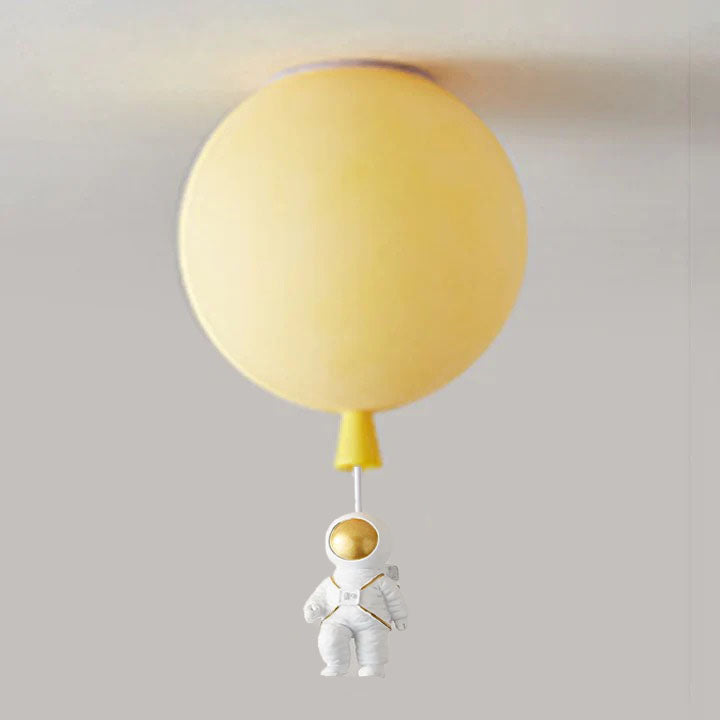 Fateh Moderne Maan/Astronauten LED Plafondlamp Acryl Grijs/Wit/Roze/Rood/Groen/Geel/Blauw/Oranje