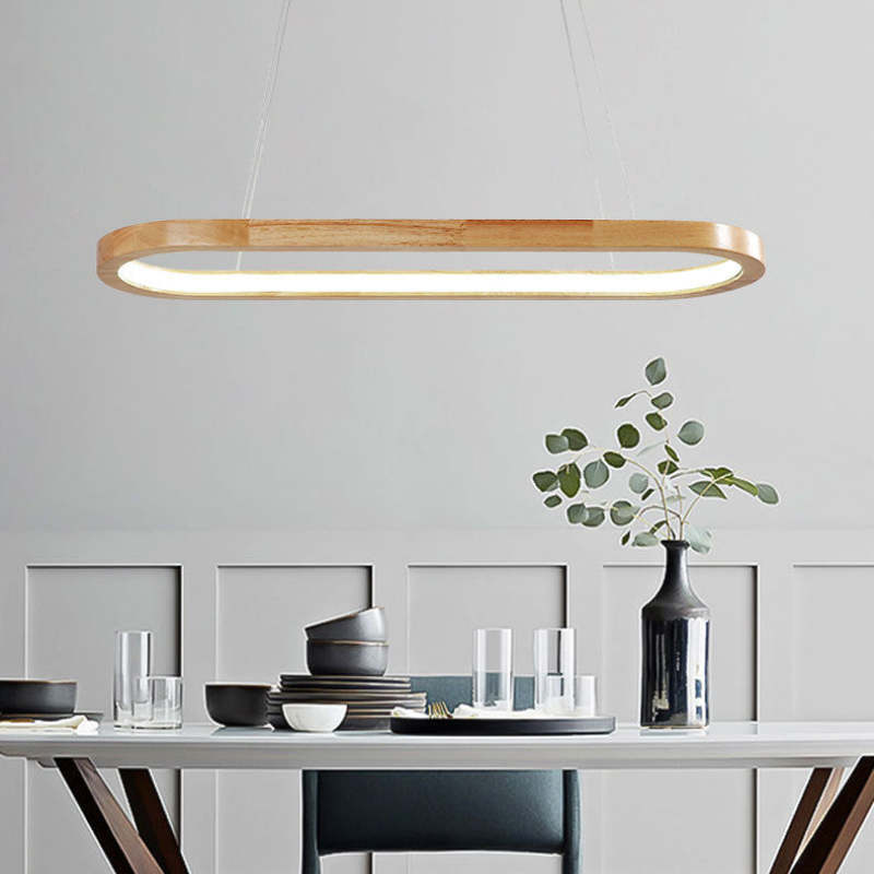 Ozawa Moderne LED Hanglampen Metaal Hout Woonkamer Eetkamer