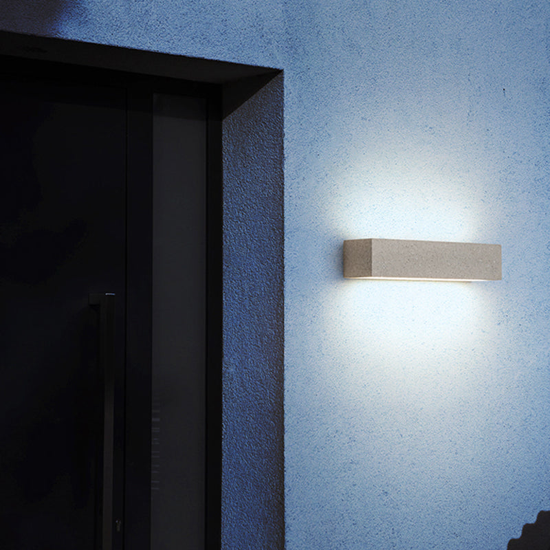 Edge Moderne Bar LED Metaal/Acryl Wandlamp Zwart/Wit Tuin