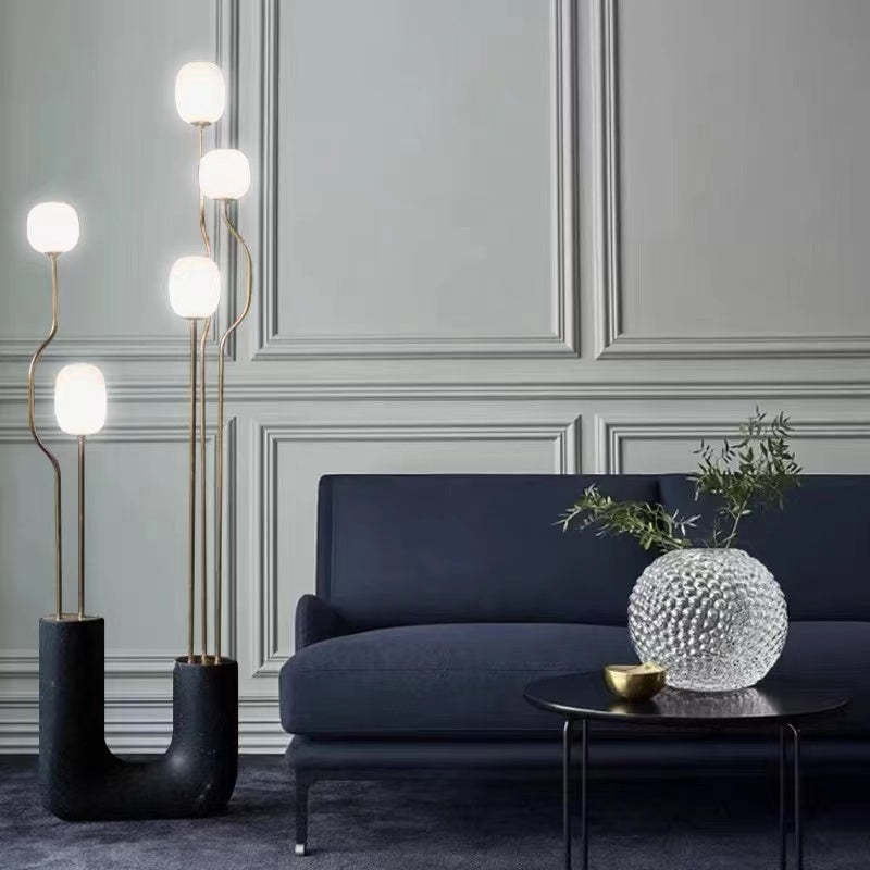 Felix Design LED Vloerlampen Zwart Metaal Glas Eetkamer Slaapkamer