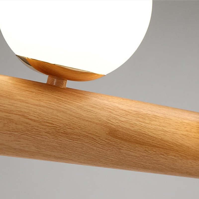 Valentina Hanglampen Bubble, Houten & Glas
