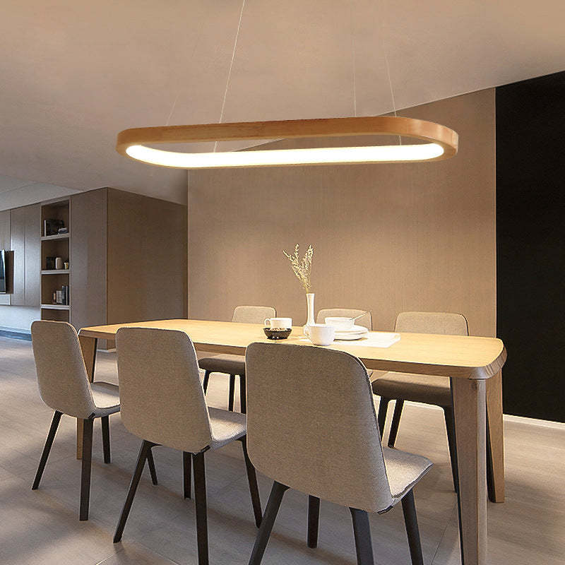 Ozawa Moderne LED Hanglampen Metaal Hout Woonkamer Eetkamer