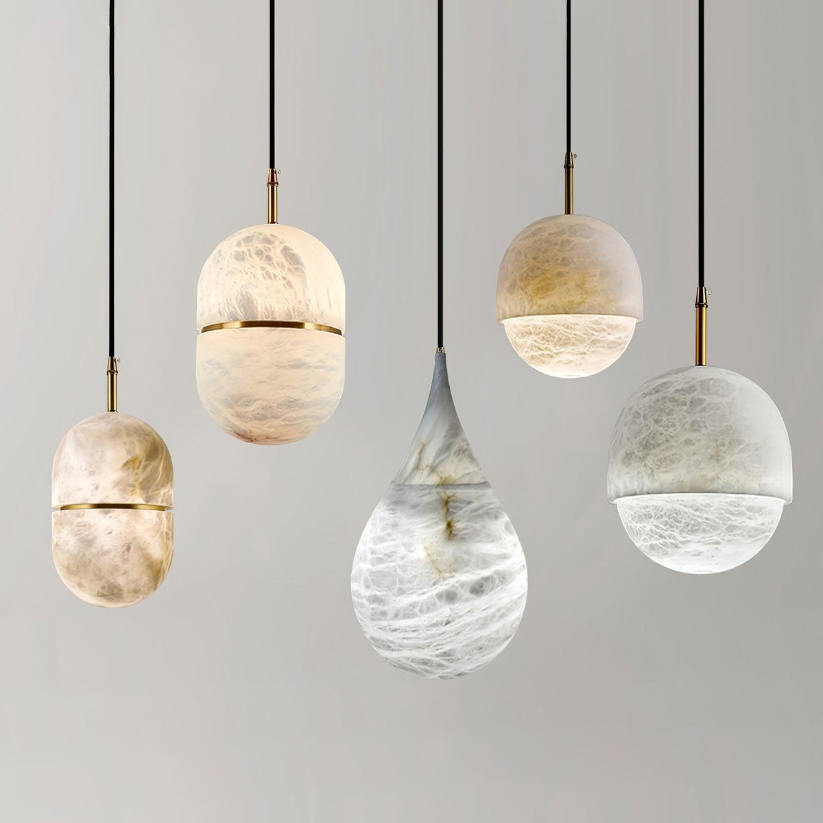 Sorvx hanglamp met marmeren regendruppels