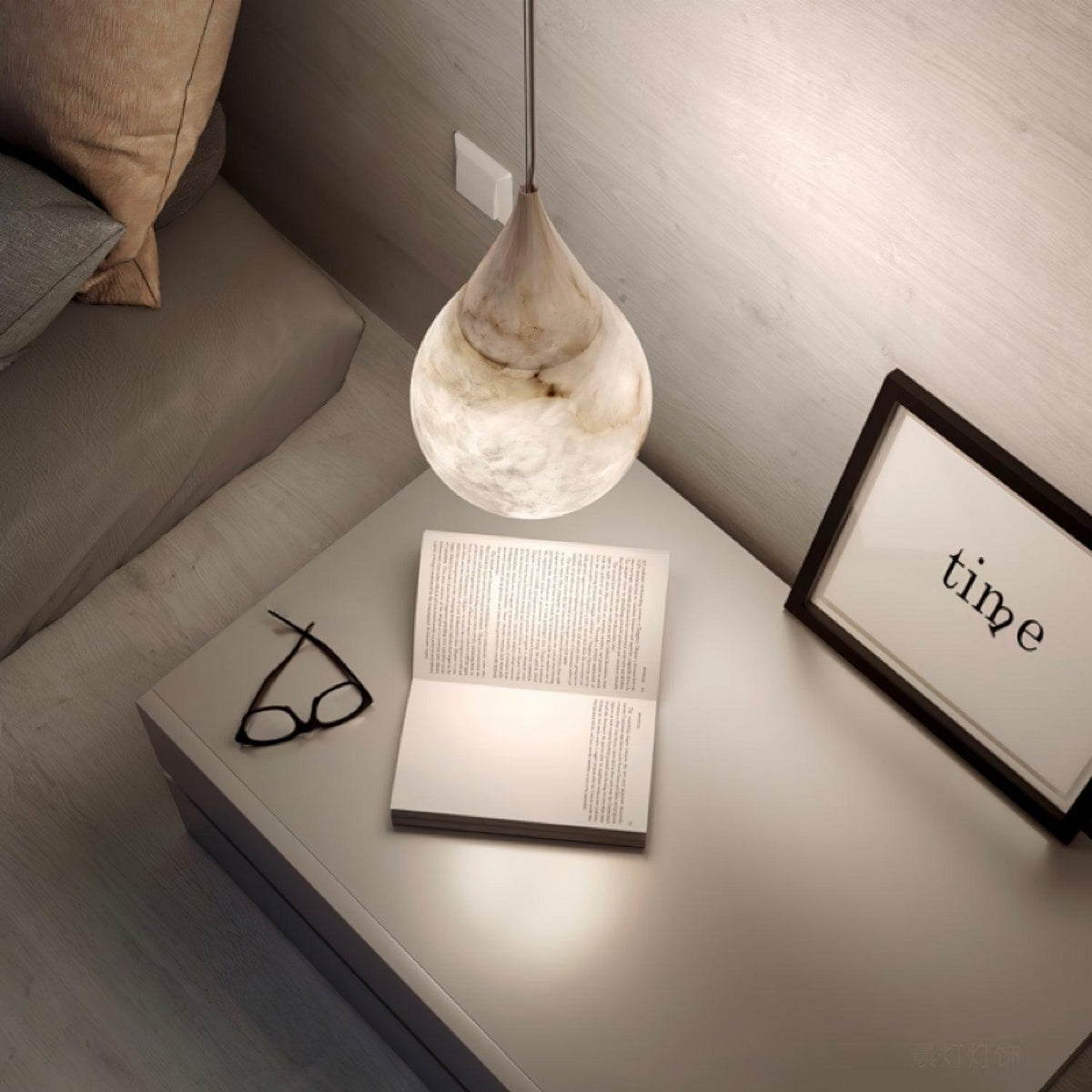 Sorvx hanglamp met marmeren regendruppels