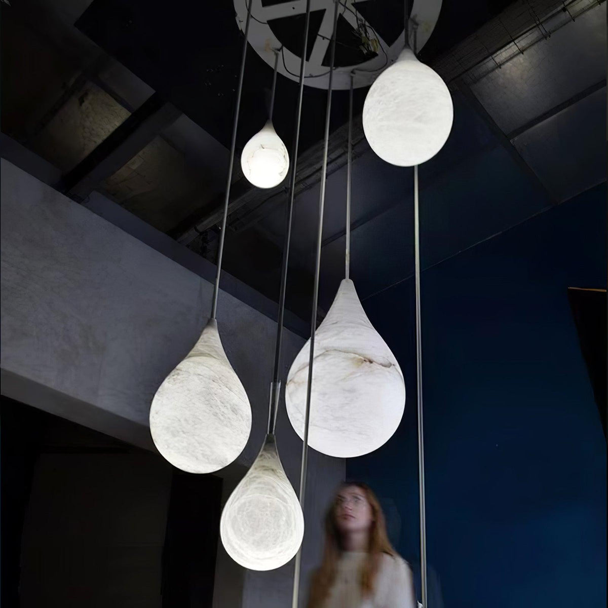 Sorvx hanglamp met marmeren regendruppels