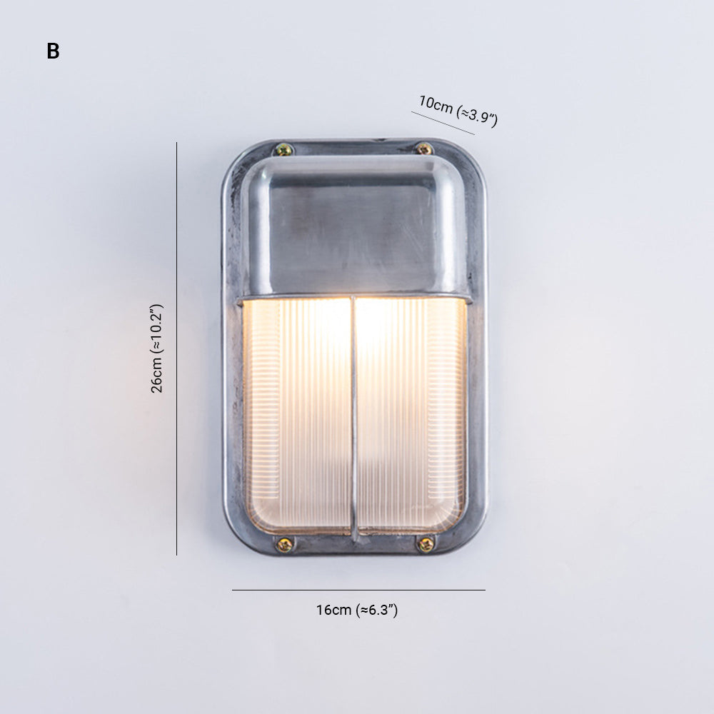 Orr Moderne Design LED Wandlamp Geometrisch Metaal/Glas Zilver Buiten Binnenplaats/Omheining/Balkon