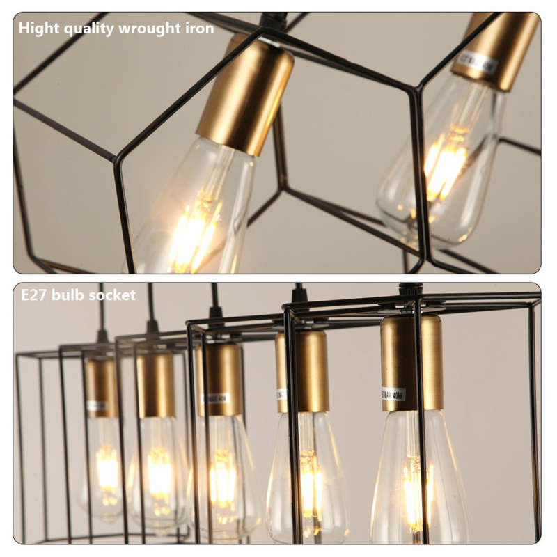 Bouvet Vintage Design LED Hanglampen Metaal Eetkamer Slaapkamer