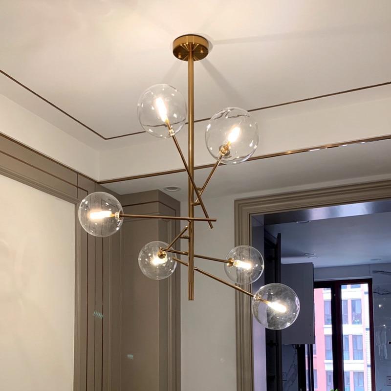 Valentina Modern Ronde LED Hanglamp Goud/Transparant Metaal/Glas Slaap/Eet/Woonkamer