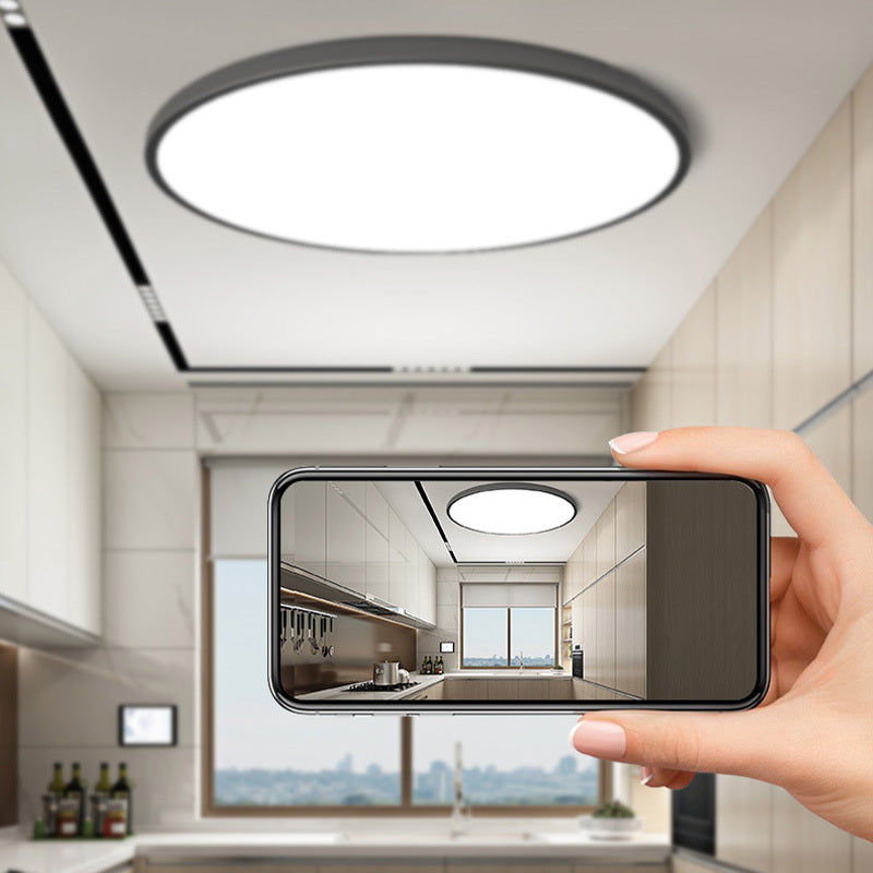 Quinn Moderne Round LED Plafondlampen Wit Zwart Metaal Eetkamer