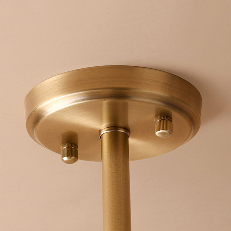 Valentina Ronde LED Hanglampen Koper Glas Slaapkamer Woonkamer