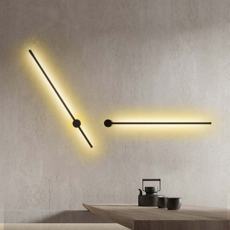 Edge Industriele Kleine LED Wandlamp Zwart Metaal Slaap Woonkamer