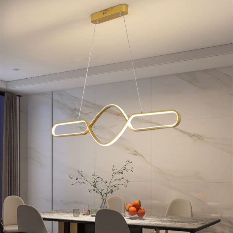 Bouvet Scandinavische Geometrische Metalen Kruislineaire Hanglamp