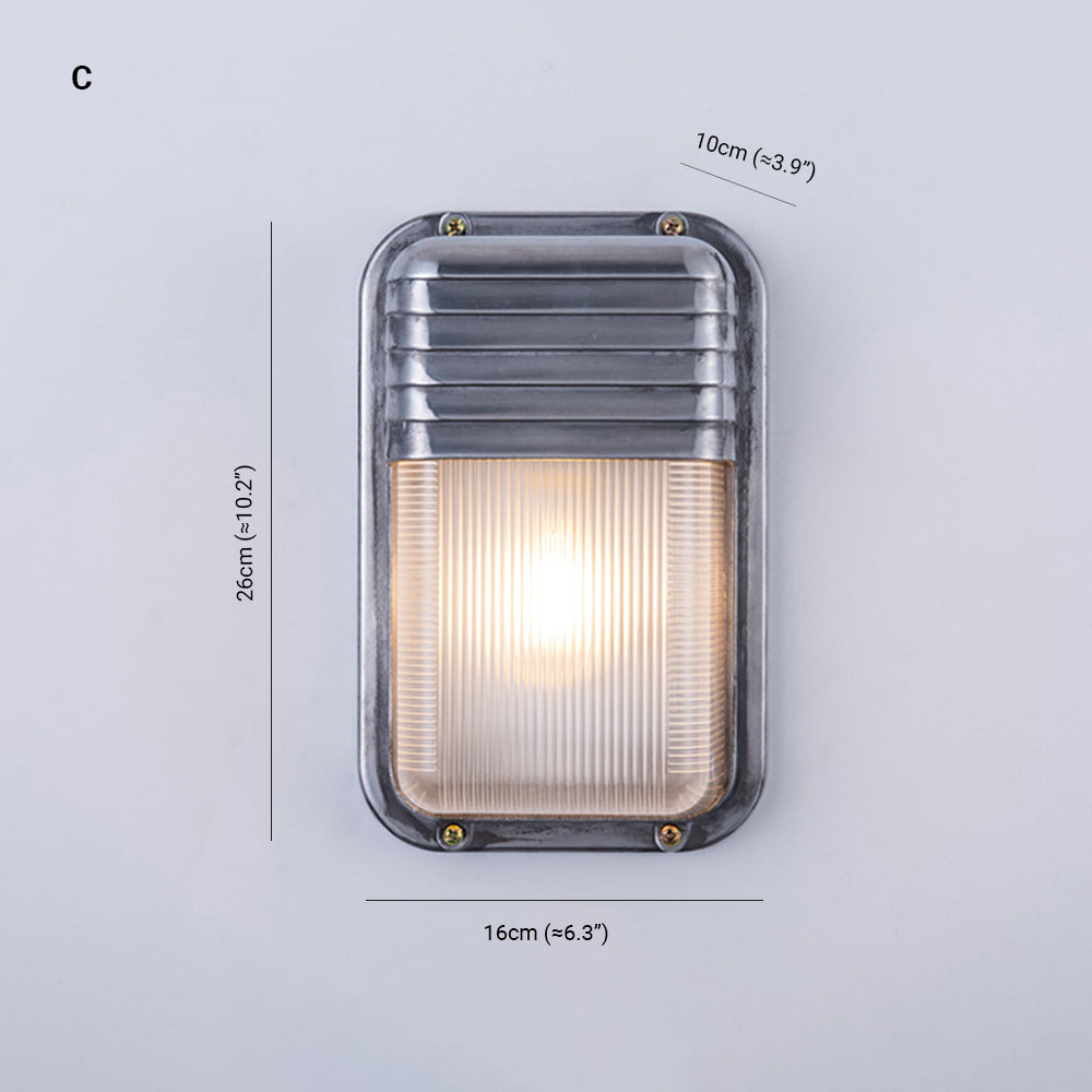Orr Moderne Design LED Wandlamp Geometrisch Metaal/Glas Zilver Buiten Binnenplaats/Omheining/Balkon