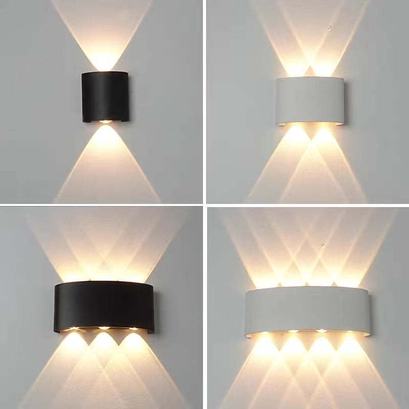 Orr Buiten Waterbestendig Metaal LED Wandlampen Zwart/Wit Tuin
