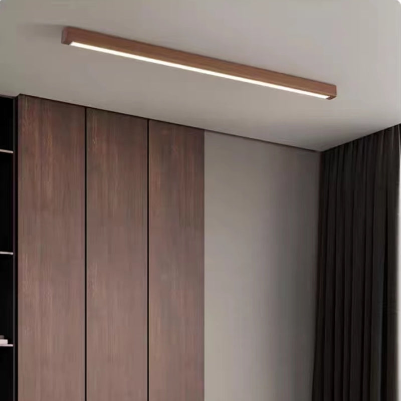 Edge Moderne LED Plafondlampen Houten Metaal Slaapkamer Woonkamer