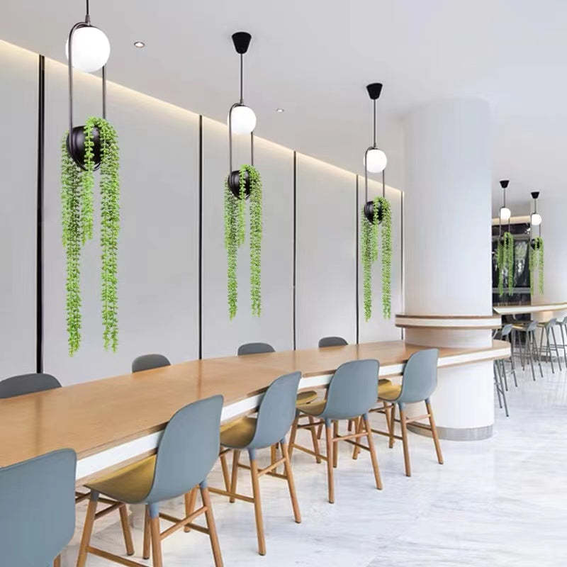 Edge Design LED Hanglamp Zwart Metaal Glas Eetkamer Slaapkamer