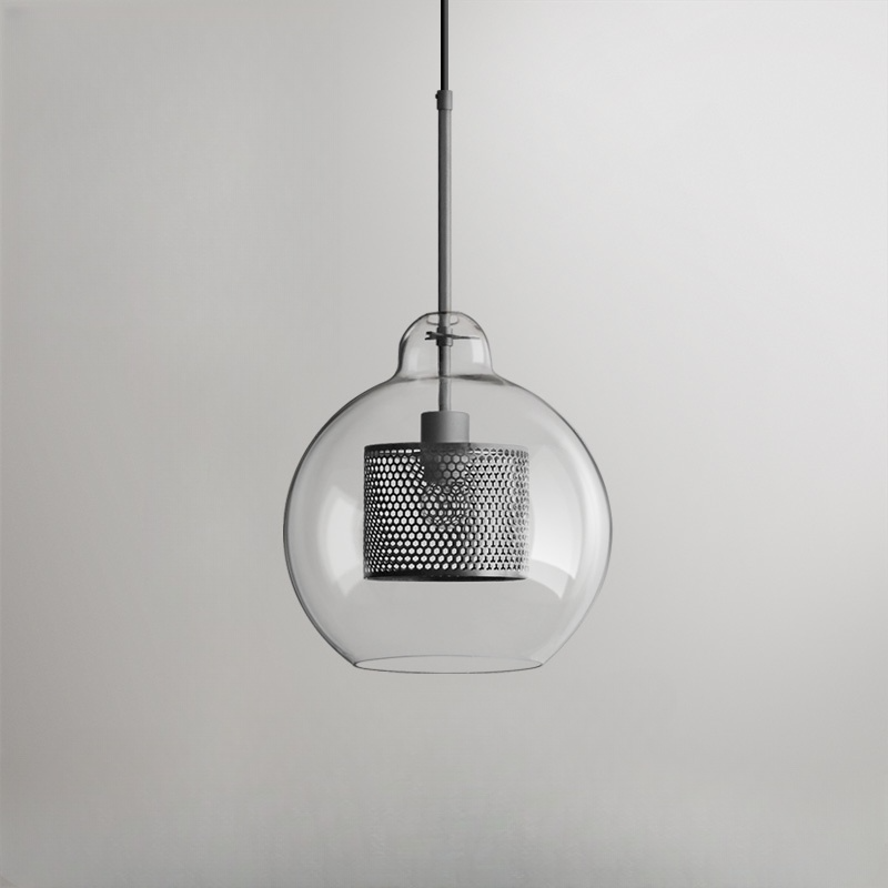 Oneal Retro Ronde LED Hanglampen Gouden Metaal Glas Woonkamer