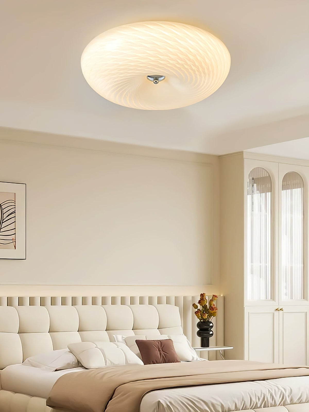 Comarion Moderne minimalistische kunstglas plafondlamp van glas