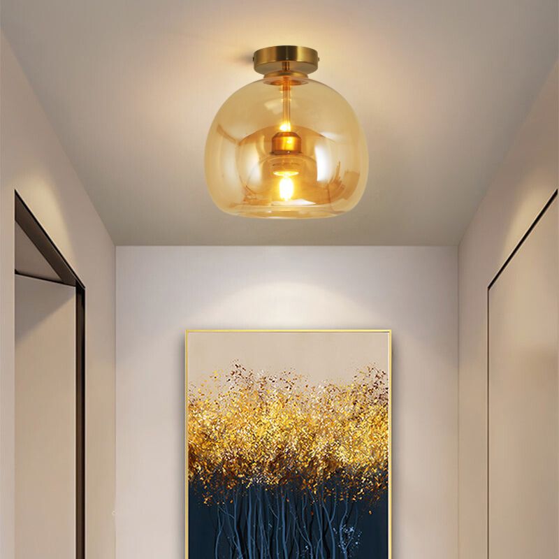Sanna Moderne Ronde LED Plafondlamp Goud/Zwart Metaal/Glas Slaap/Eet/Woonkamer