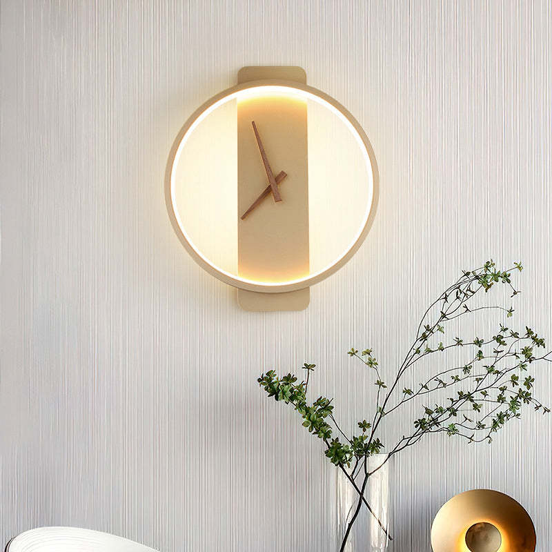 Nordic Ronde Kleine LED Wandlampen Wit Goud Zwart Metaal Kinderamer