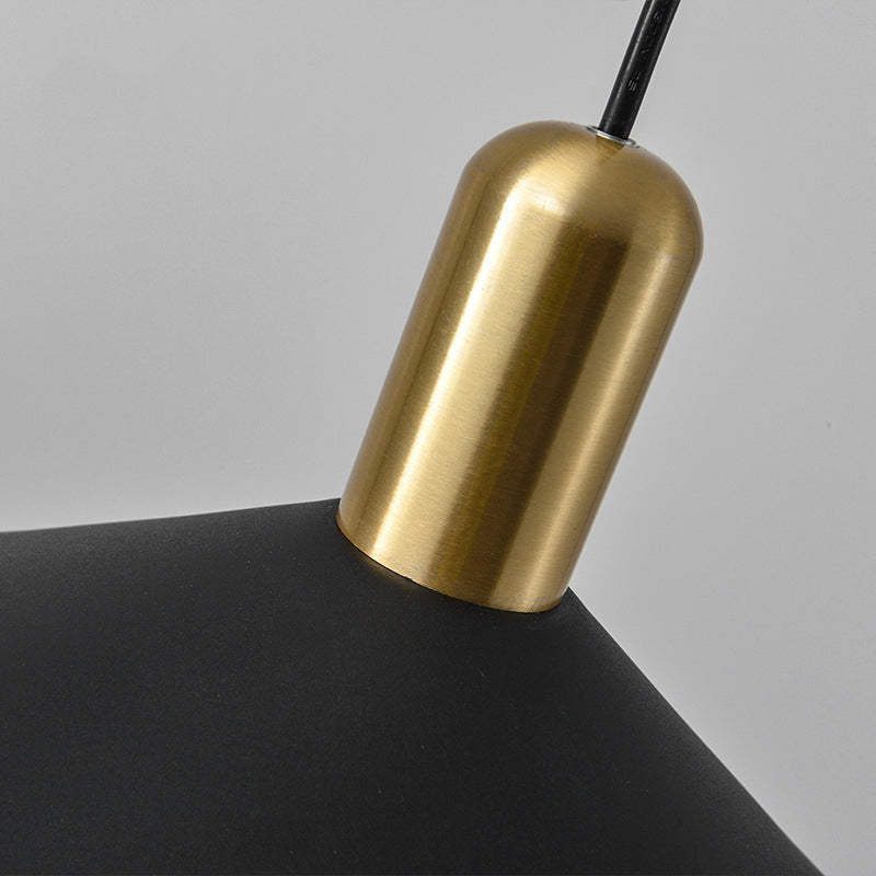 Carins Kegelvormig Design LED Hanglampen Zwart Wit Goud Metaal Eetkamer