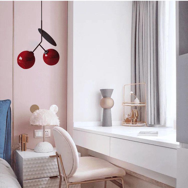Valentina Moderne Design LED Kersen Hanglamp Metaal/Glas 3 Kleuren Woonkamer/Slaapkamer/Eetkamer