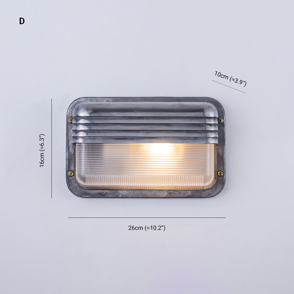 Orr Moderne Design LED Wandlamp Geometrisch Metaal/Glas Zilver Buiten Binnenplaats/Omheining/Balkon