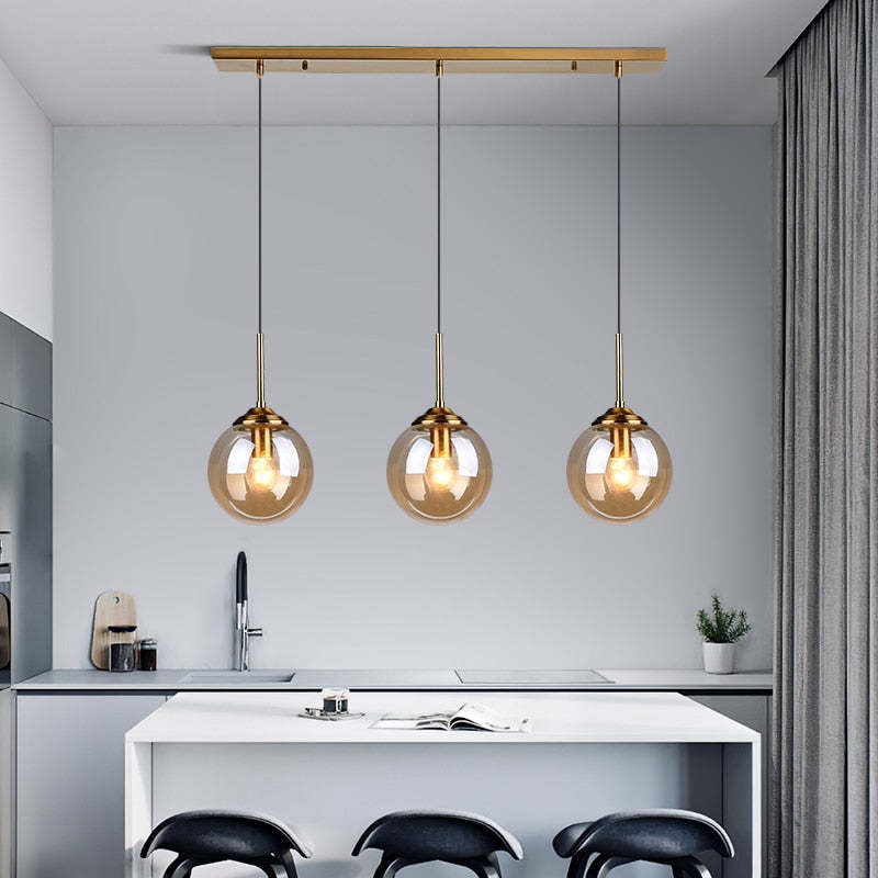 Valentina Ronde Designer LED Hanglamp Metaal Glas Eetkamer Woonkamer