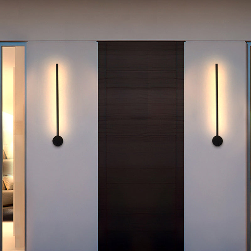 Edge Moderne Industrie Design LED Wandlamp Zwart Metaal Hal Tuin