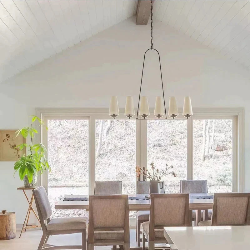 Alessio Design LED Kroonluchter Wit Zwart Metaal Slaap/Woon/Keuken