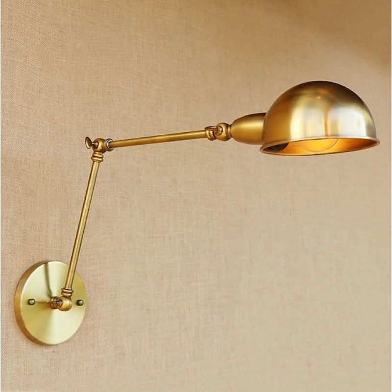 Brady Vintage Kleine LED Wandlampen Bronze Metaal Slaapkamer