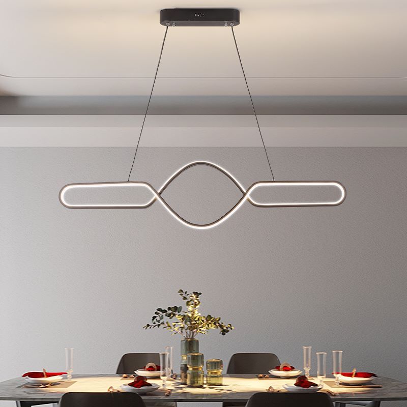 Bouvet Scandinavische Geometrische Metalen Kruislineaire Hanglamp