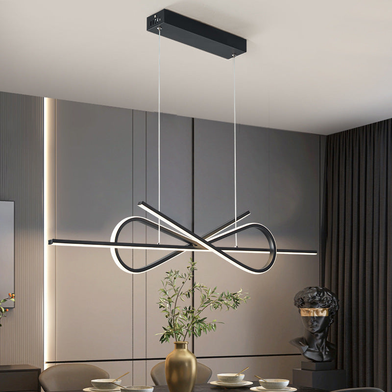 Bouvet Moderne Minimalistische Woonkamer Hanglamp Wit/Zwart Slaapkamer/Keuken