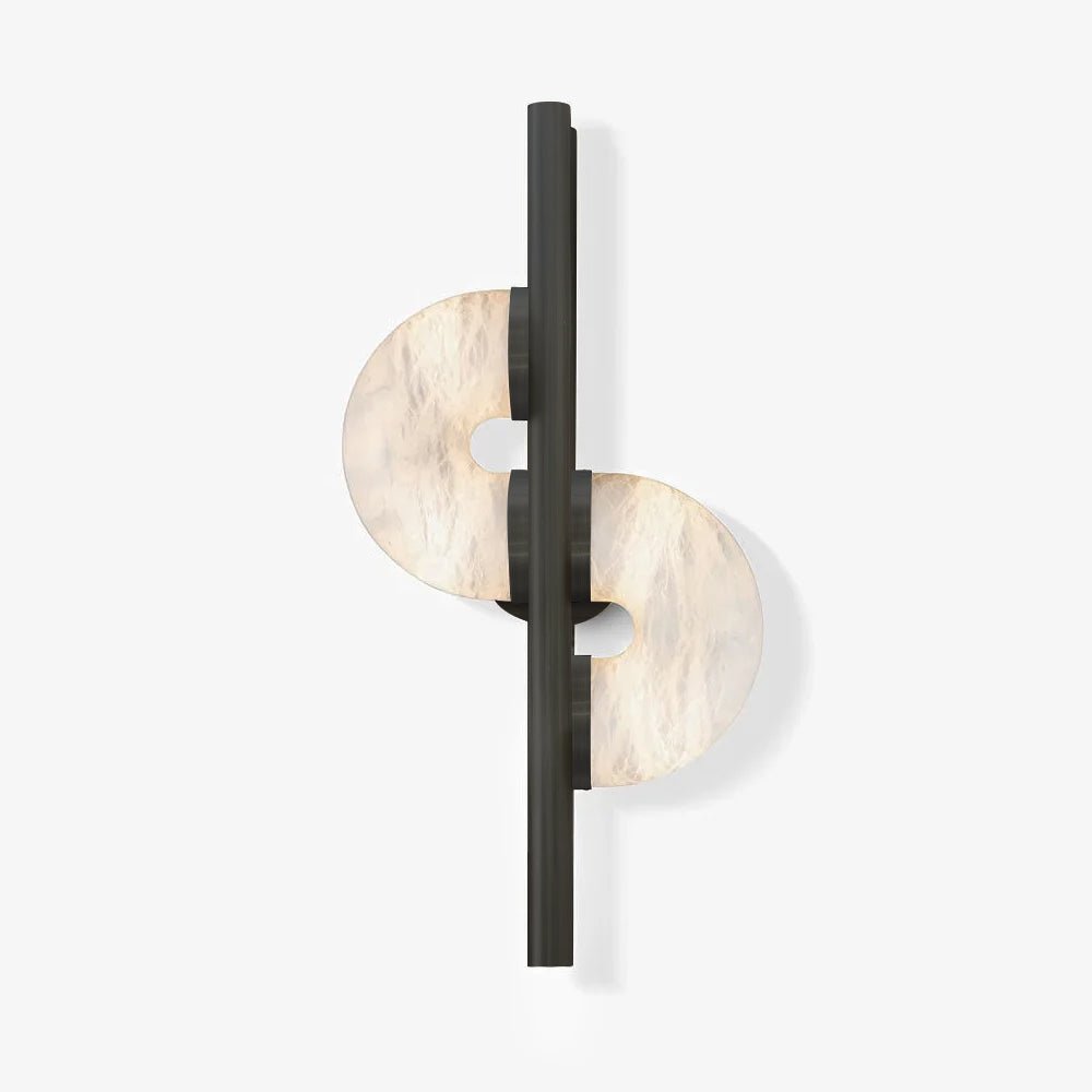 Ythar Dual Disc albasten wandlamp