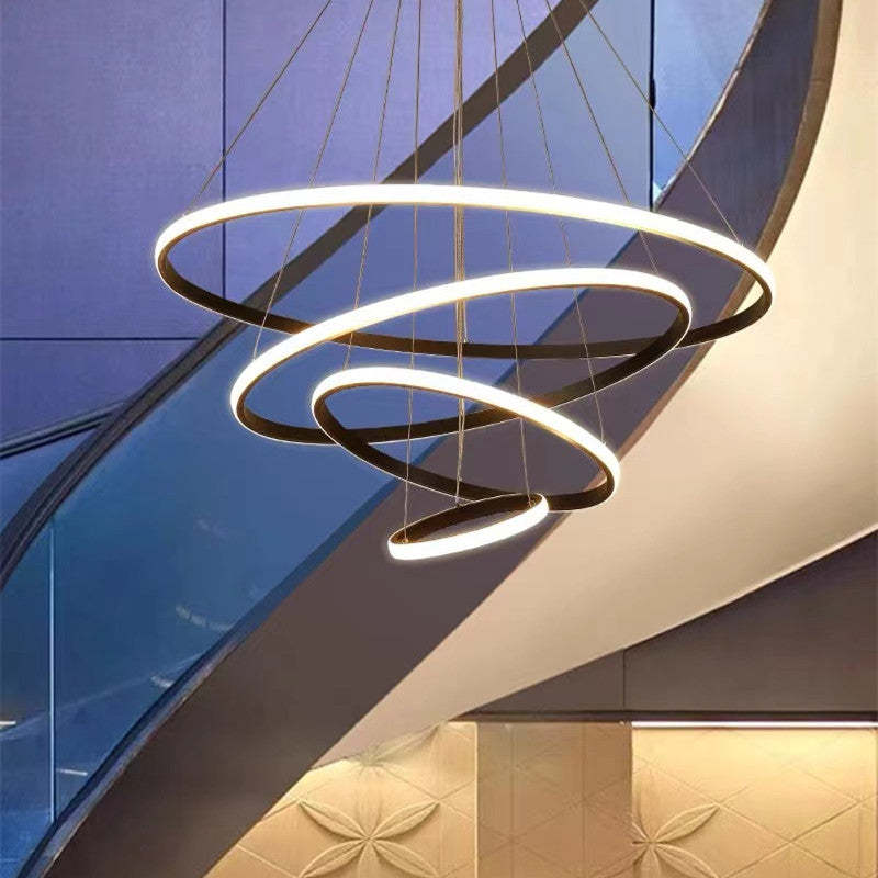 Arisha Moderne LED Hanglampen Wit Buitenste Verlicht 2/3/4 Ringen