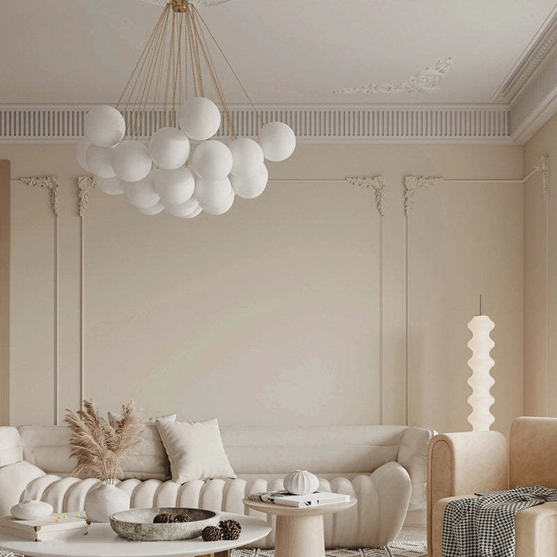 Valentina Design Bol LED Hanglamp Metaal/Glas Zwart/Goud Slaap/Eet/Woonkamer