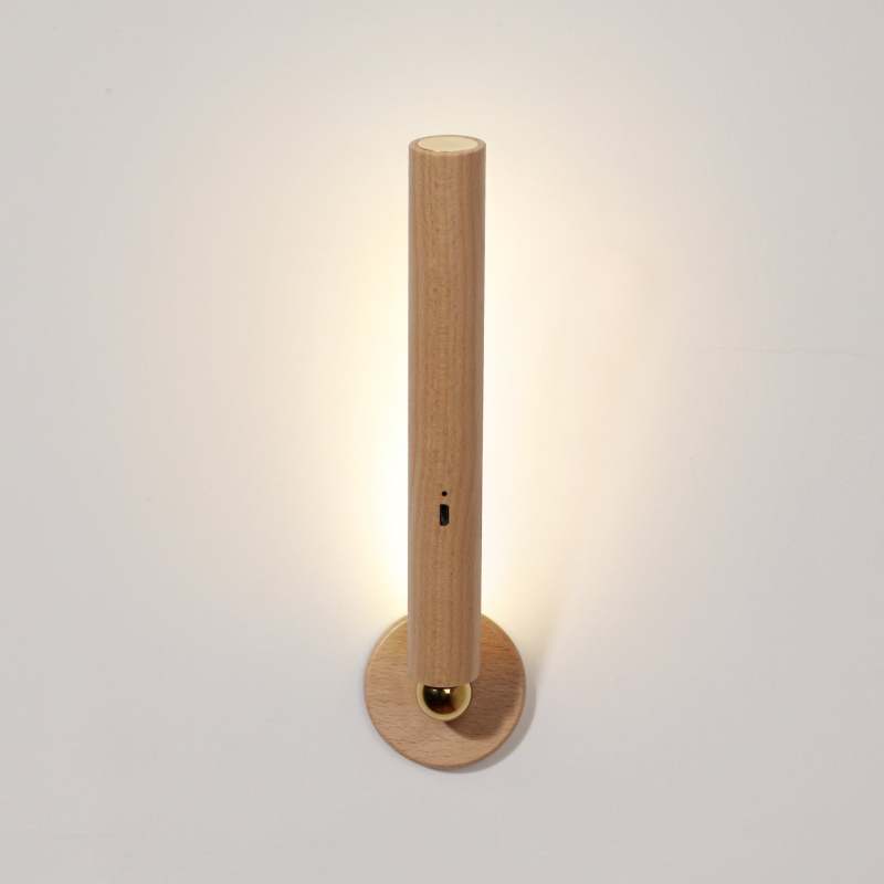 Ozawa Retro LED Wandlampen Bruin Metaal Hout Eetkamer Slaapkamer