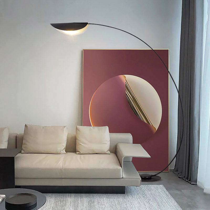 Edge Industriele LED Vloerlamp Zwart Metaal Slaapkamer Woonkamer