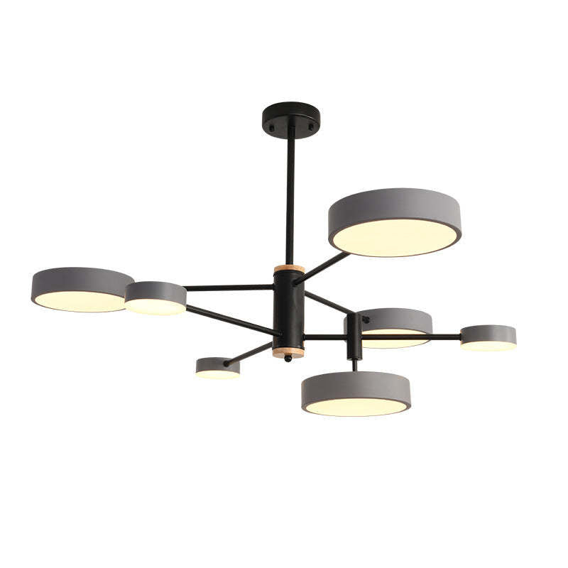 Sienna Moderne LED Hanglampen Grijs Wit Goud Metaal Slaap/Woon/Eetkamer