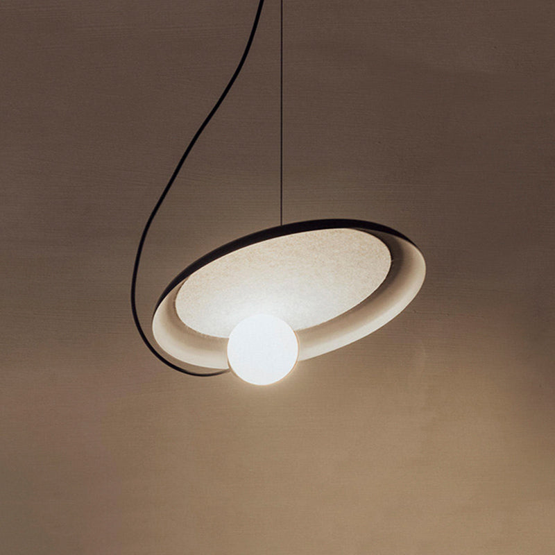 Avi Stijlvolle Art Deco Hanglampen Zwart/Wit/Koper Slaap/Woonkamer
