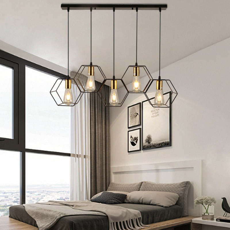 Bouvet Vintage Design LED Hanglampen Metaal Eetkamer Slaapkamer