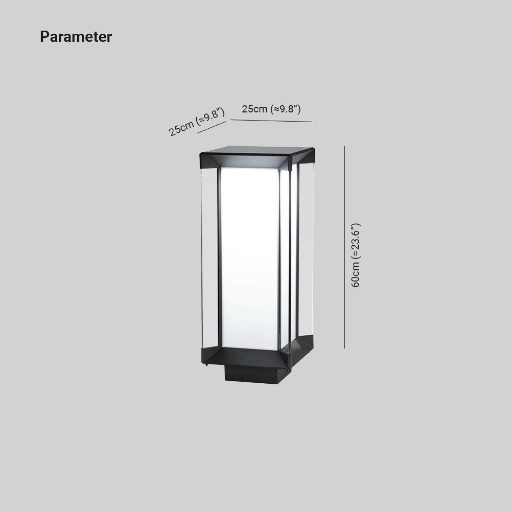Orr Moderne Buitenlamp Zonne Metaal/Glas Zwart Tuin/Stoeprand/Balkon