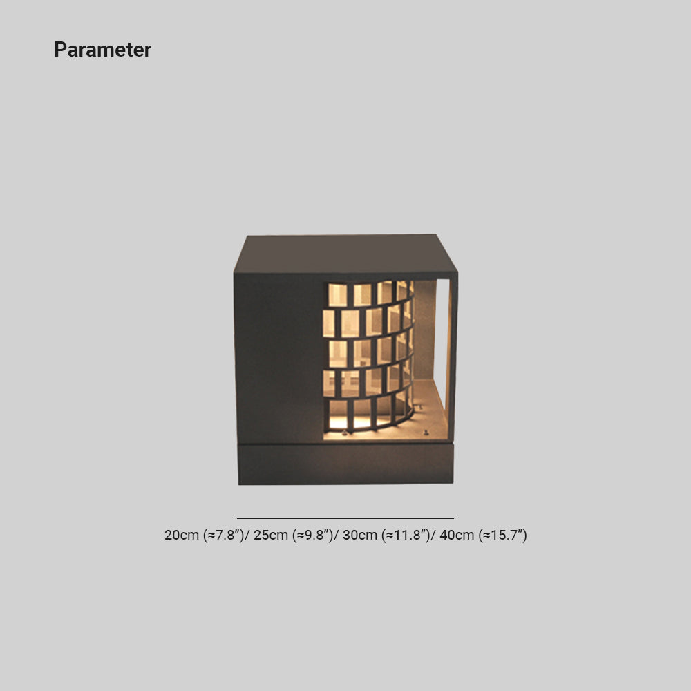 Riley Moderne Design LED Buitenlamp Metaal Acryl Zwart Buiten