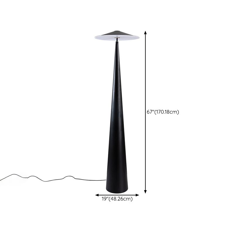 Salgado Moderne Design LED Schotelvormige Vloerlamp Zwart Metalen Eetkamer/Woonkamer