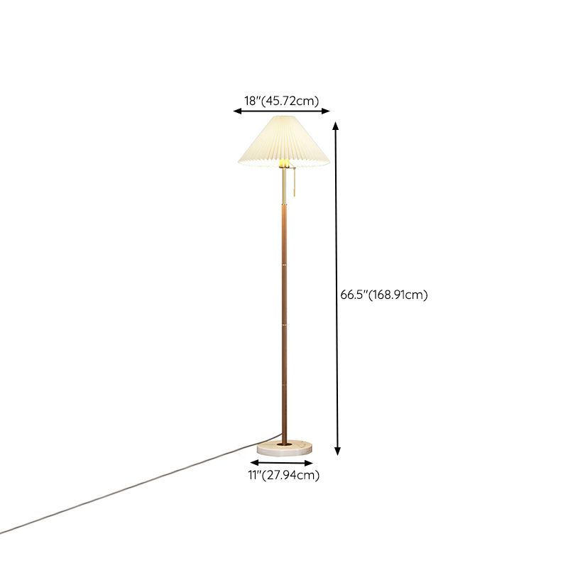 Ozawa Moderne Design LED Geplooide Vloerlamp Metalen Stoffen Eetkamer/Woonkamer