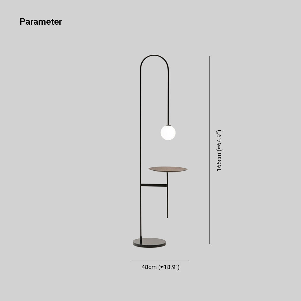 Valentina Moderne Design LED Vloerlamp Metaal Glas Slaapkamer Woonkamer