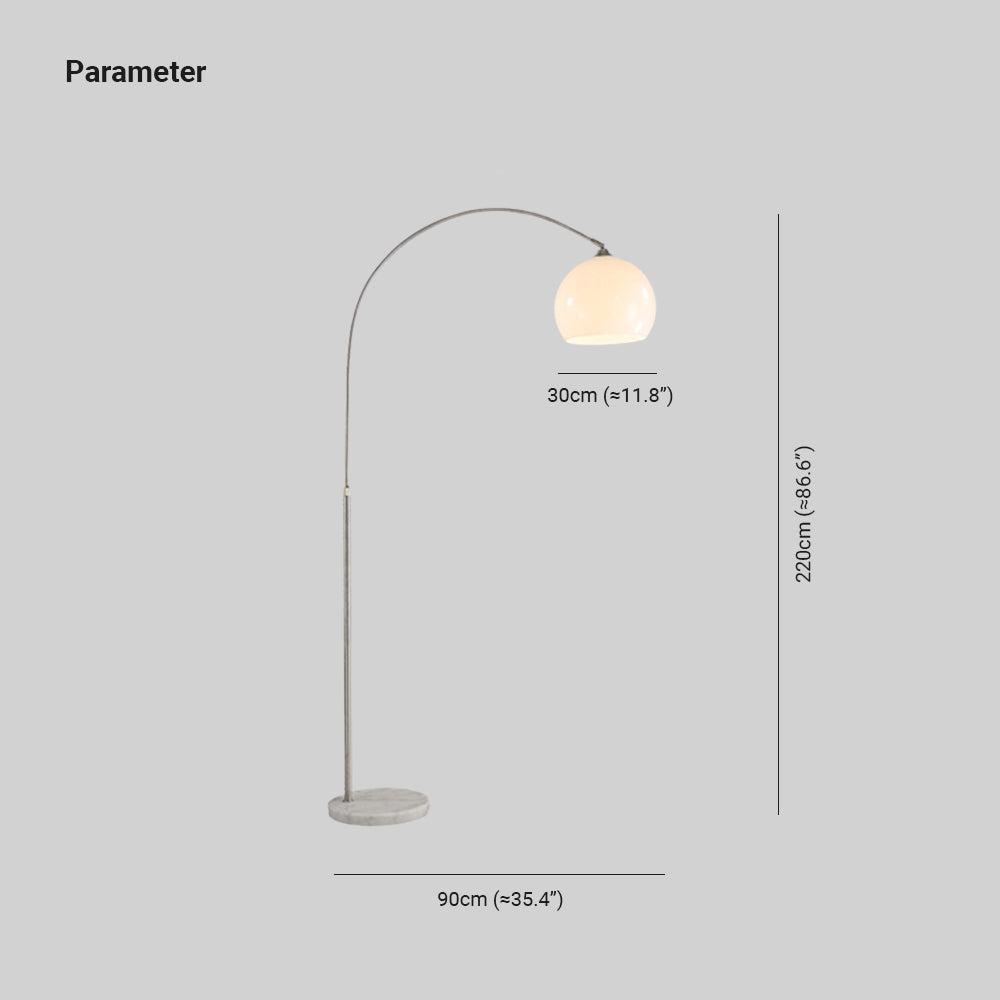 Salgado Design LED Vloerlamp Oranje Wit Metaal Eetkamer Slaapkamer