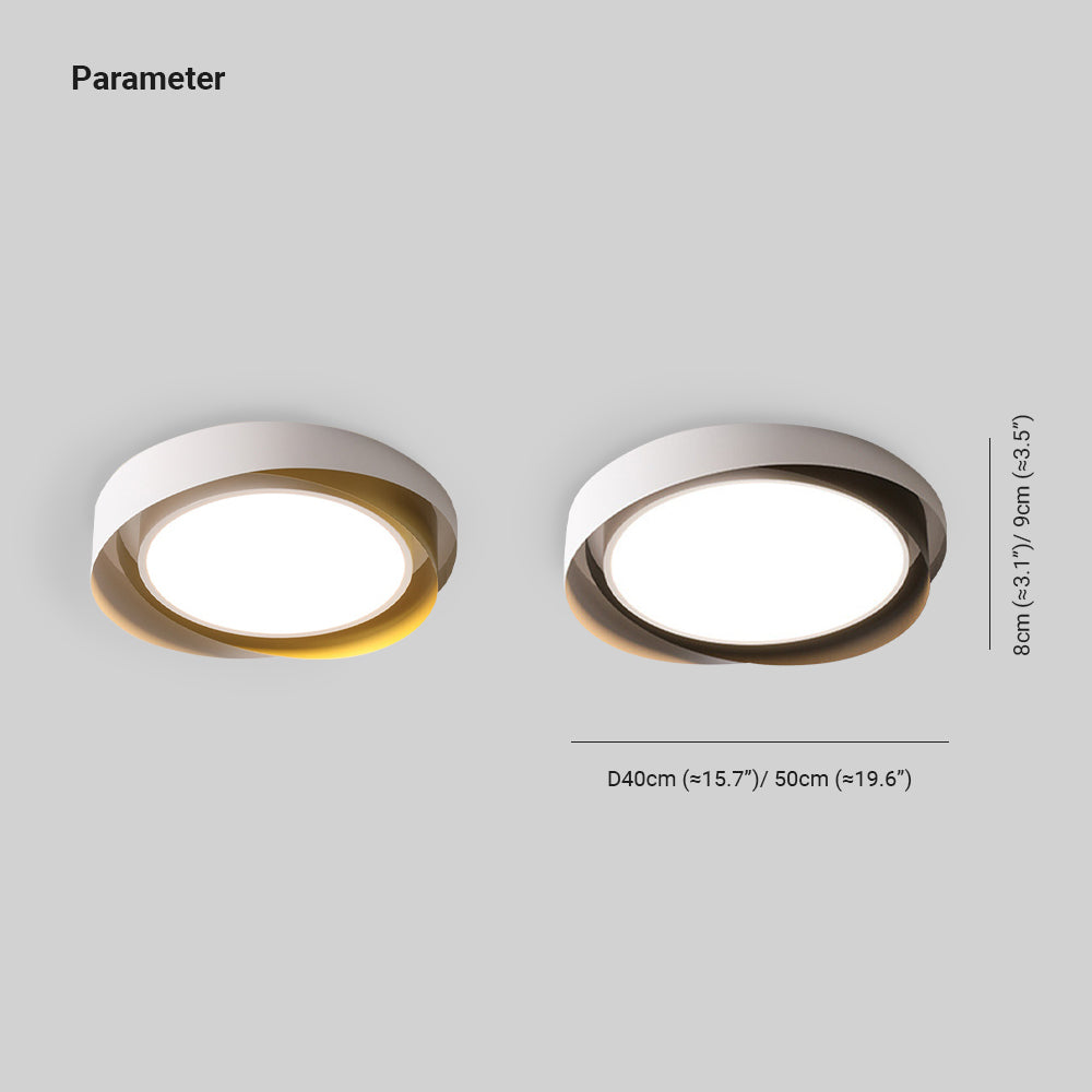 Quinn Moderne Design LED Geometrische Plafondlamp Metaal/Acryl Wit/Goud Woonkamer